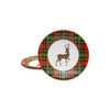 Caspari - Salad & Dessert Plates - Reindeer Tartan Red
