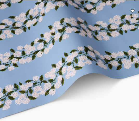 Rifle Paper Co - Gift Wrap Roll - Blue Hydrangea - Findlay Rowe Designs