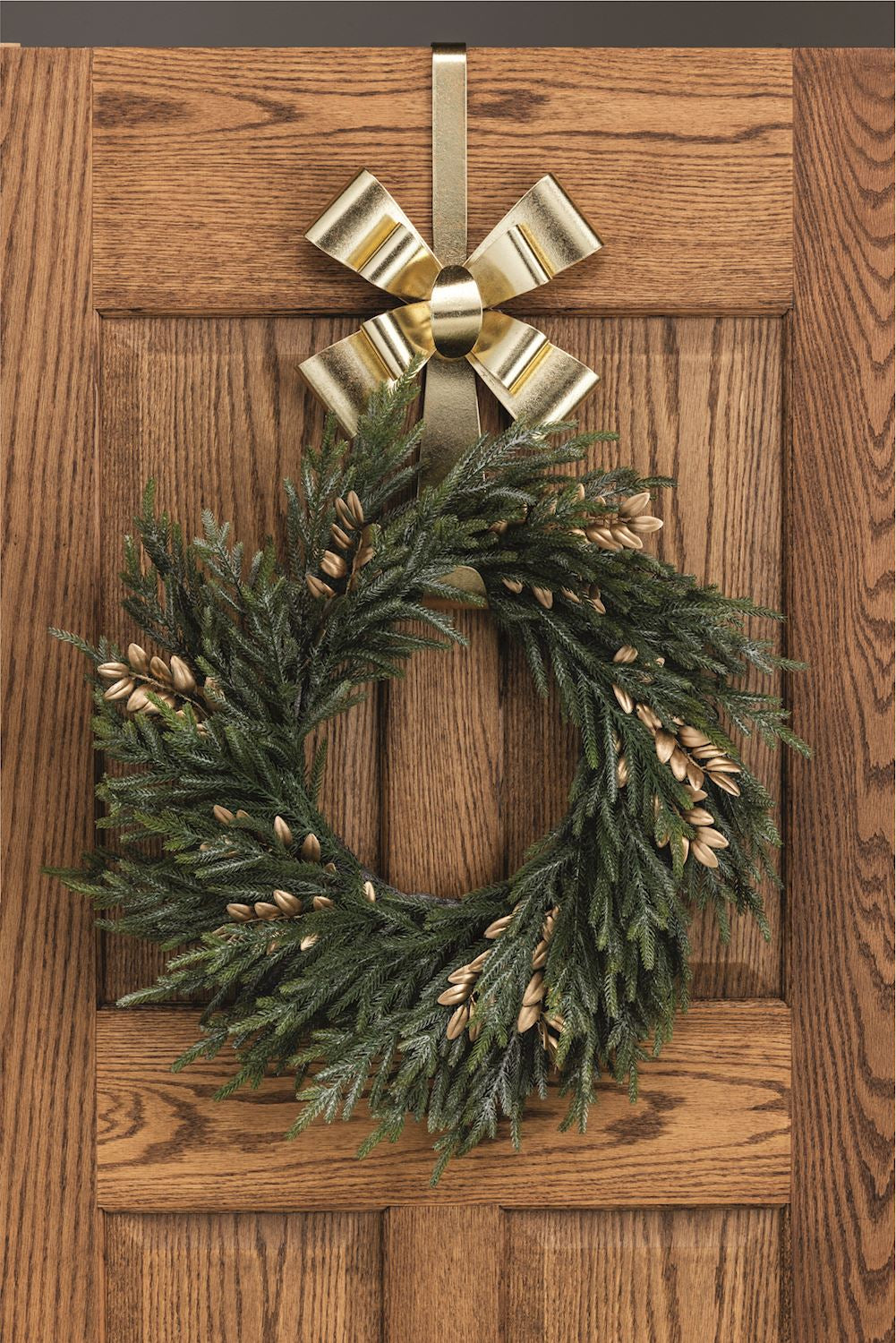 Mudpie - Over the Door Wreath Hanger - Gold Bow - Findlay Rowe Designs
