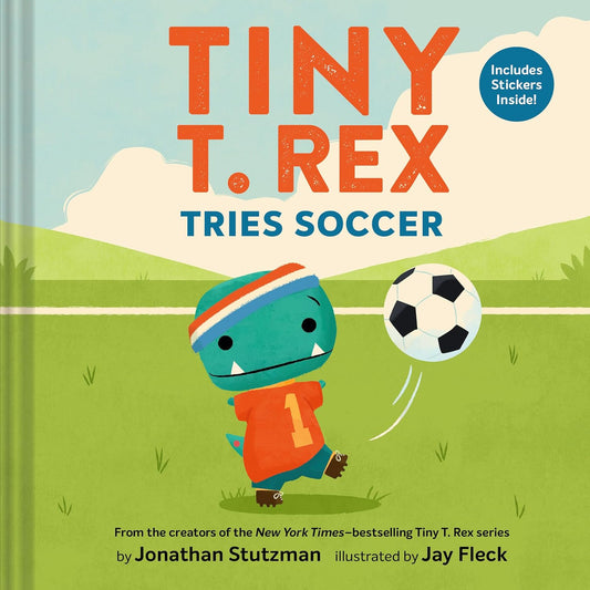 Tiny T. Rex Tries Soccer - Findlay Rowe Designs