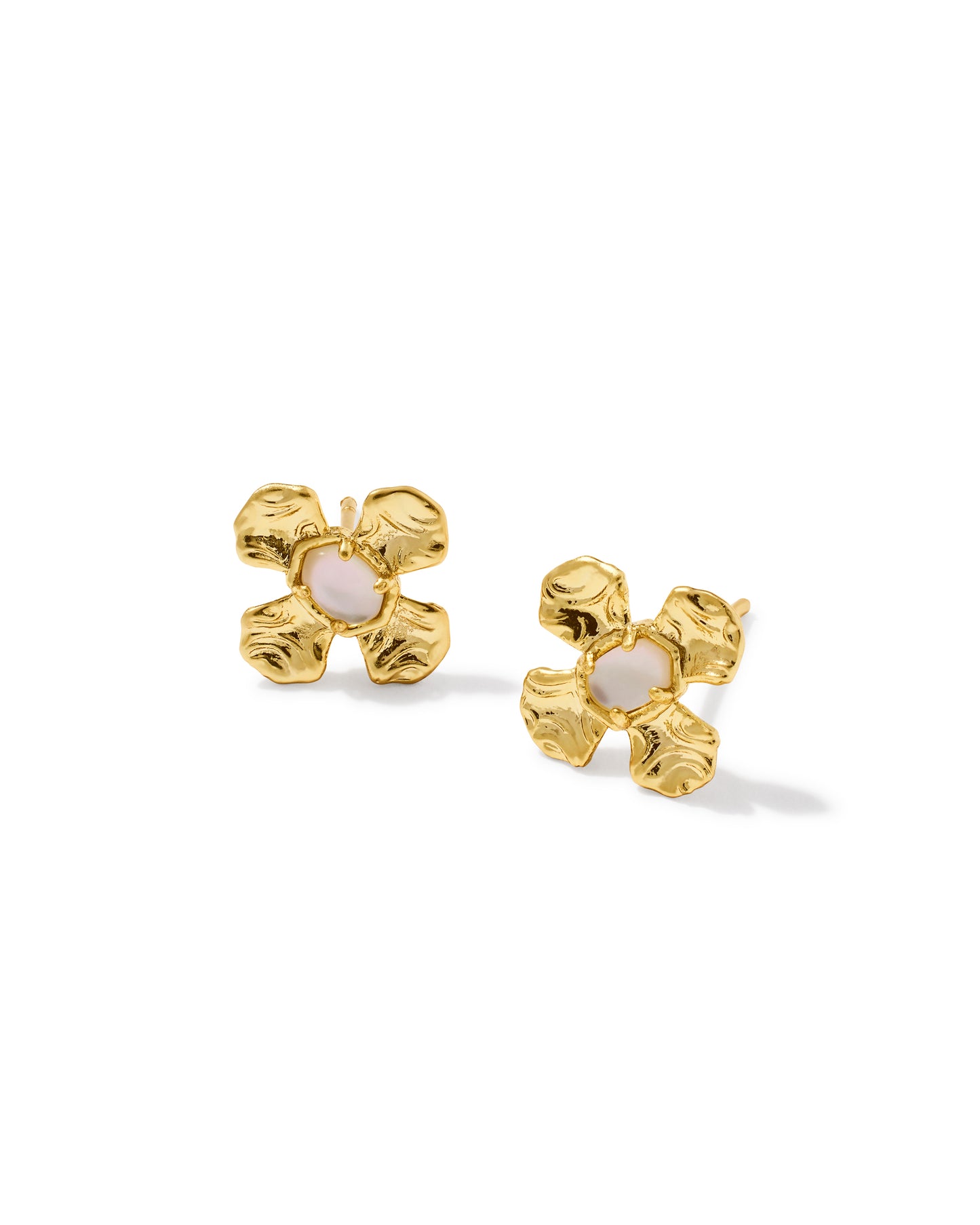 Kendra Scott - Earring - Leanne Stud - Gold Natural Mother Of Pearl - Findlay Rowe Designs