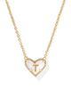 Kendra Scott - Necklace - Ari Heart Letter - Gold Short Pendant
