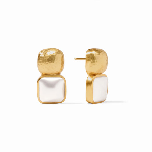 Julie Vos - Earring - Catalina - Pearl - Findlay Rowe Designs