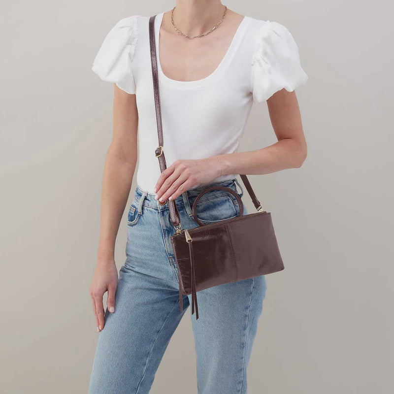 Hobo - Sable Crossbody - Polished Leather Hearthstone