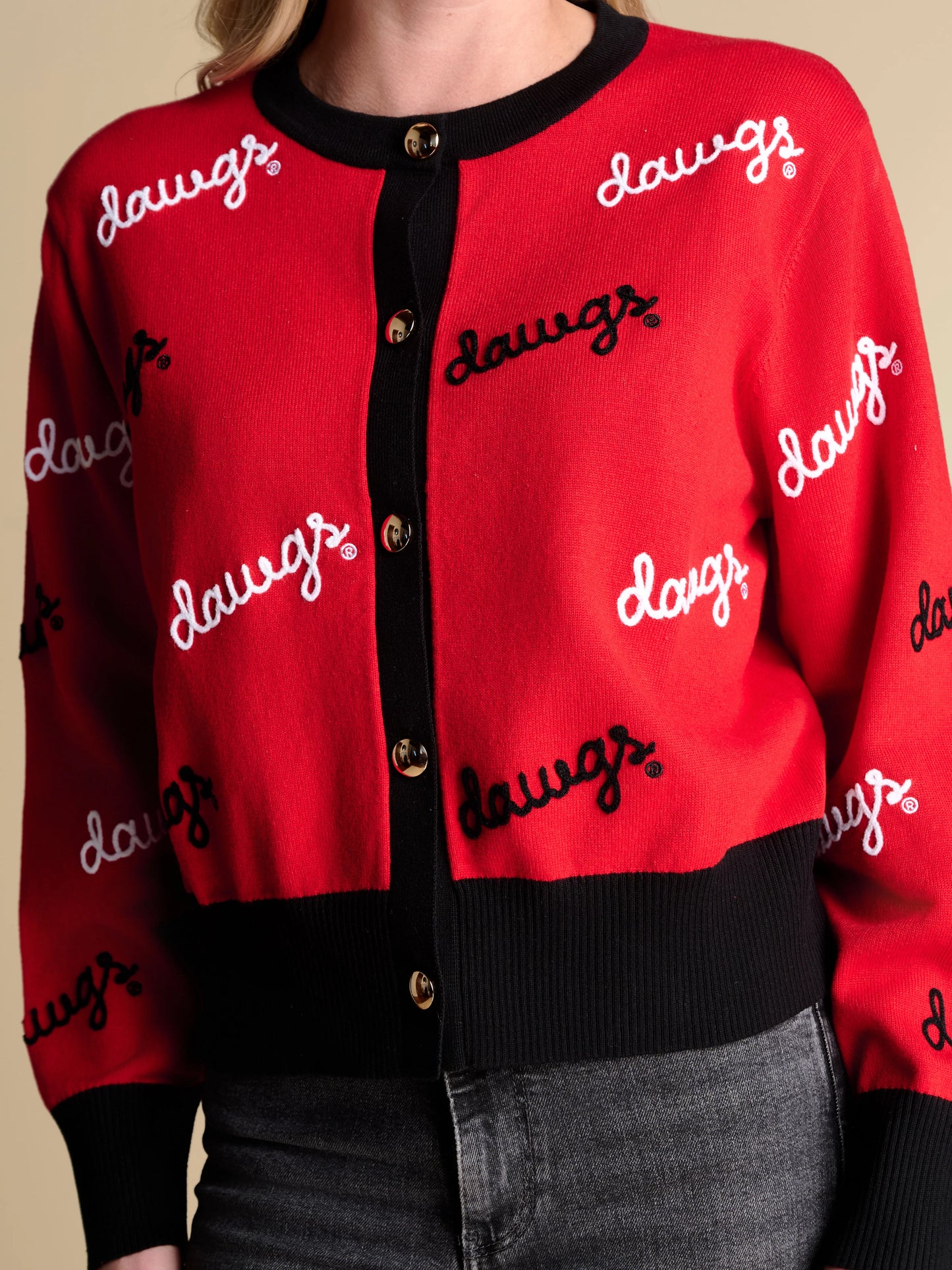 Stewart Simmons - Cardigan - UGA Rope Embroidered dawgs