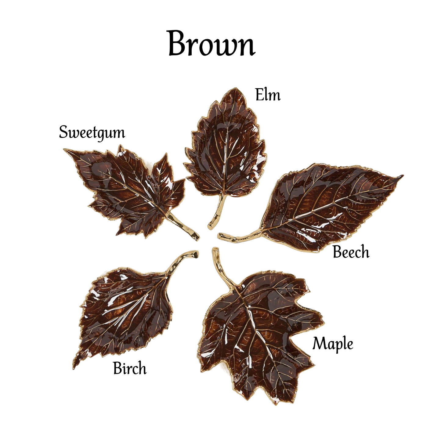 Autumn Allure  Enameled Leaf Plate - Findlay Rowe Designs