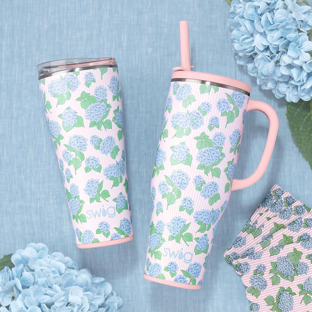 Swig - Mega Mug 40oz - Hydrangeas - Findlay Rowe Designs