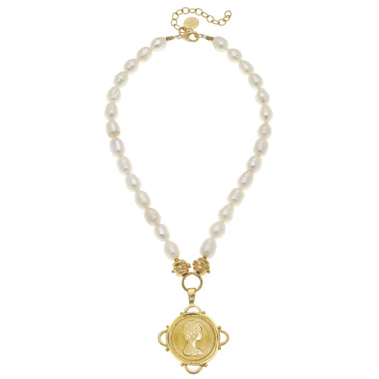 Susan Shaw - Necklace - Queen Elizabeth II Regina Pearl - Findlay Rowe Designs