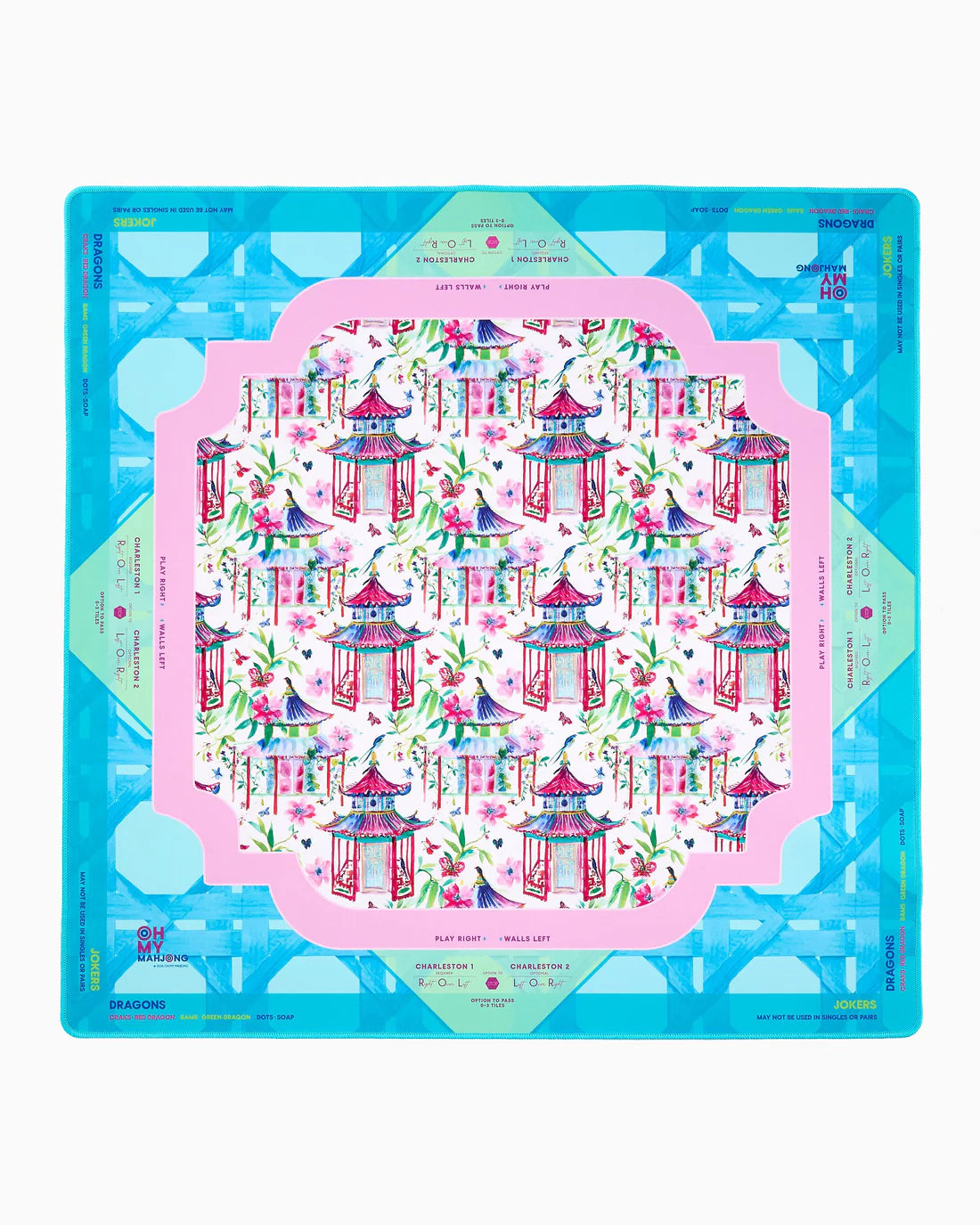 Oh My Mahjong - Mahjong Mat - Lorelei with Tube - Findlay Rowe Designs
