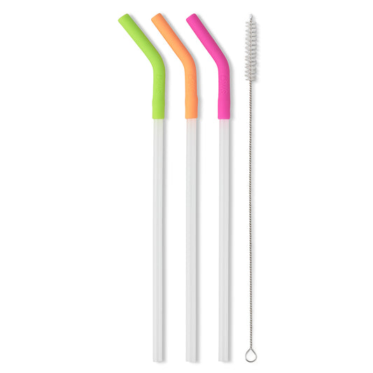 Swig- Neon Lime/Orange/Berry Reusable Straw Set (40oz Mega Mug) - Findlay Rowe Designs