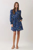 Dress - Mini - Floral Print Tassel Hem - Navy - Findlay Rowe Designs