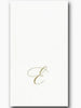 Caspari - Guest Towel Napkin - White Pearl-Paper Linen Napkin - Monogram - Findlay Rowe Designs