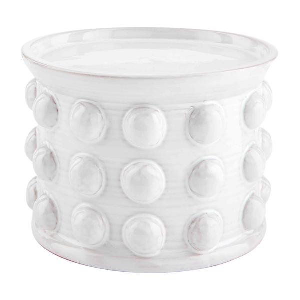 Clearance - Mud Pie - Candle Holder - White Beaded Large