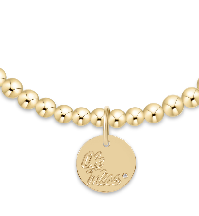 Enewton - ECollegiate Classic Gold 3mm Bracelet - Ole Miss Disc. - Findlay Rowe Designs