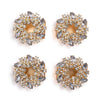 Napkin Rings - Jeweled Wreath Square - Set of 4 Gift Boxed - Findlay Rowe Designs