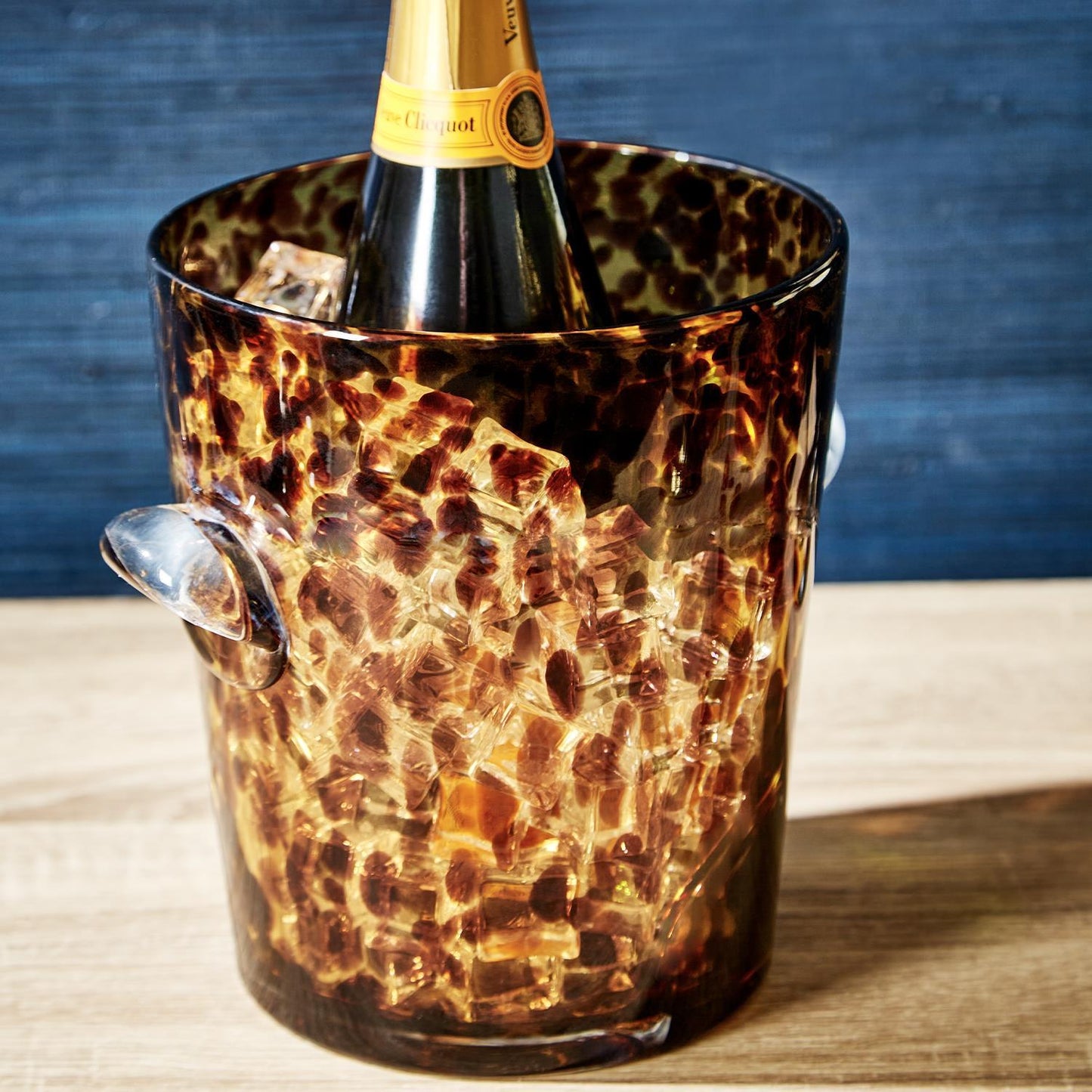 Ice Bucket - Glass - Tortoise Print - Findlay Rowe Designs