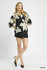 Umgee - Top - Peony Print High Neck - Black - Findlay Rowe Designs