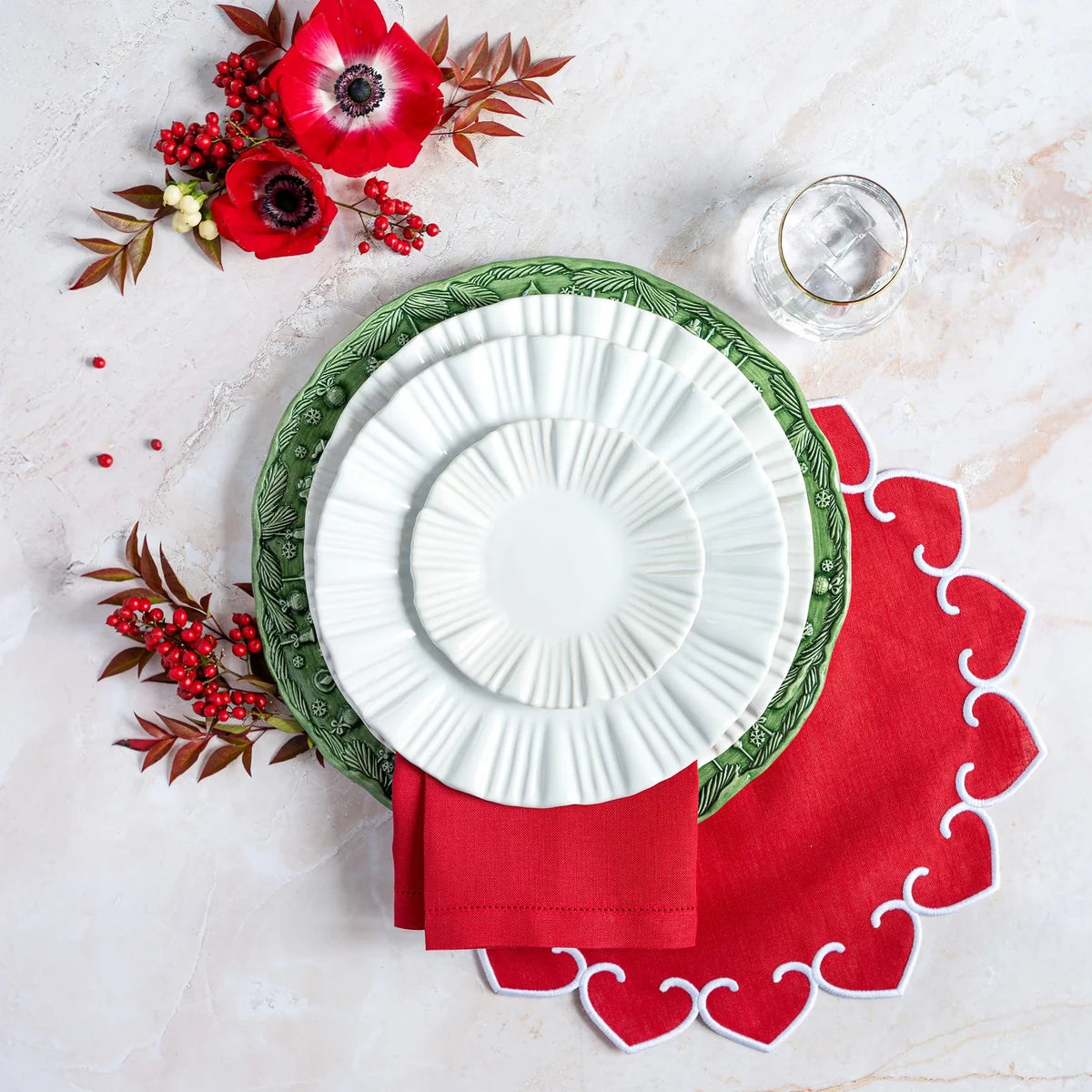 Vietri - Fiabe Di Natale - Green Charger - Findlay Rowe Designs