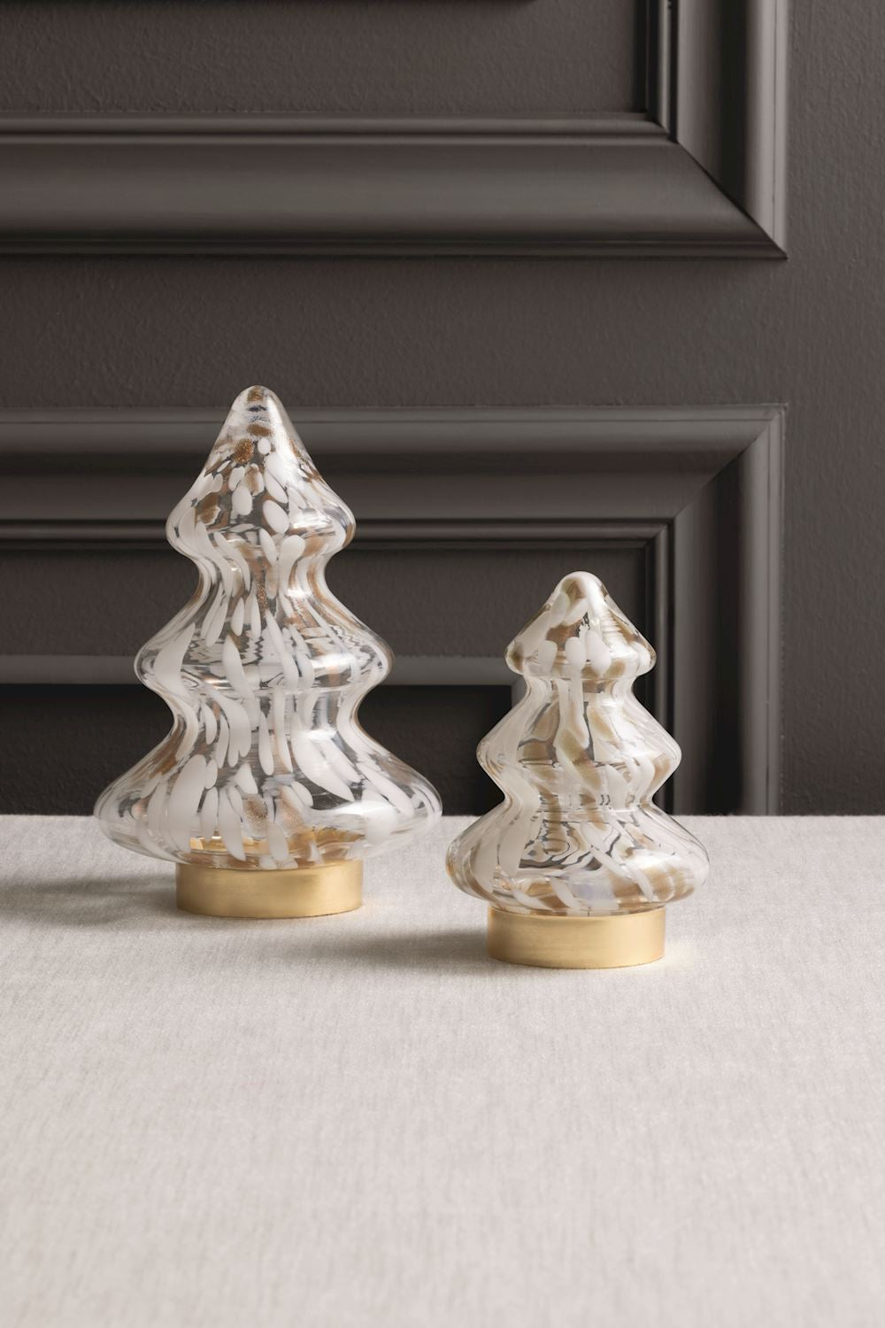 Mud Pie - Glass Christmas Tree - Tortoise White Gold - Findlay Rowe Designs