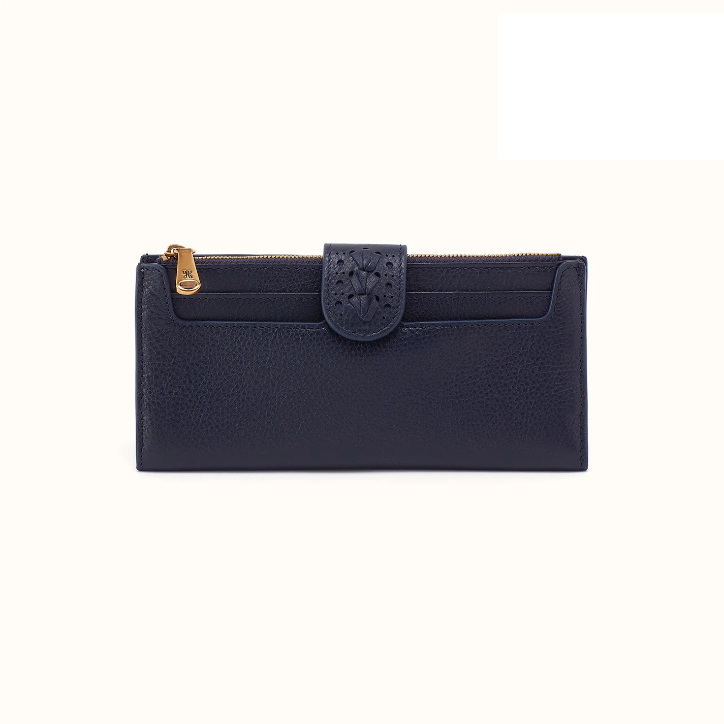 Hobo - Dunn Continental Wallet - Pebbled Leather - Ink Navy