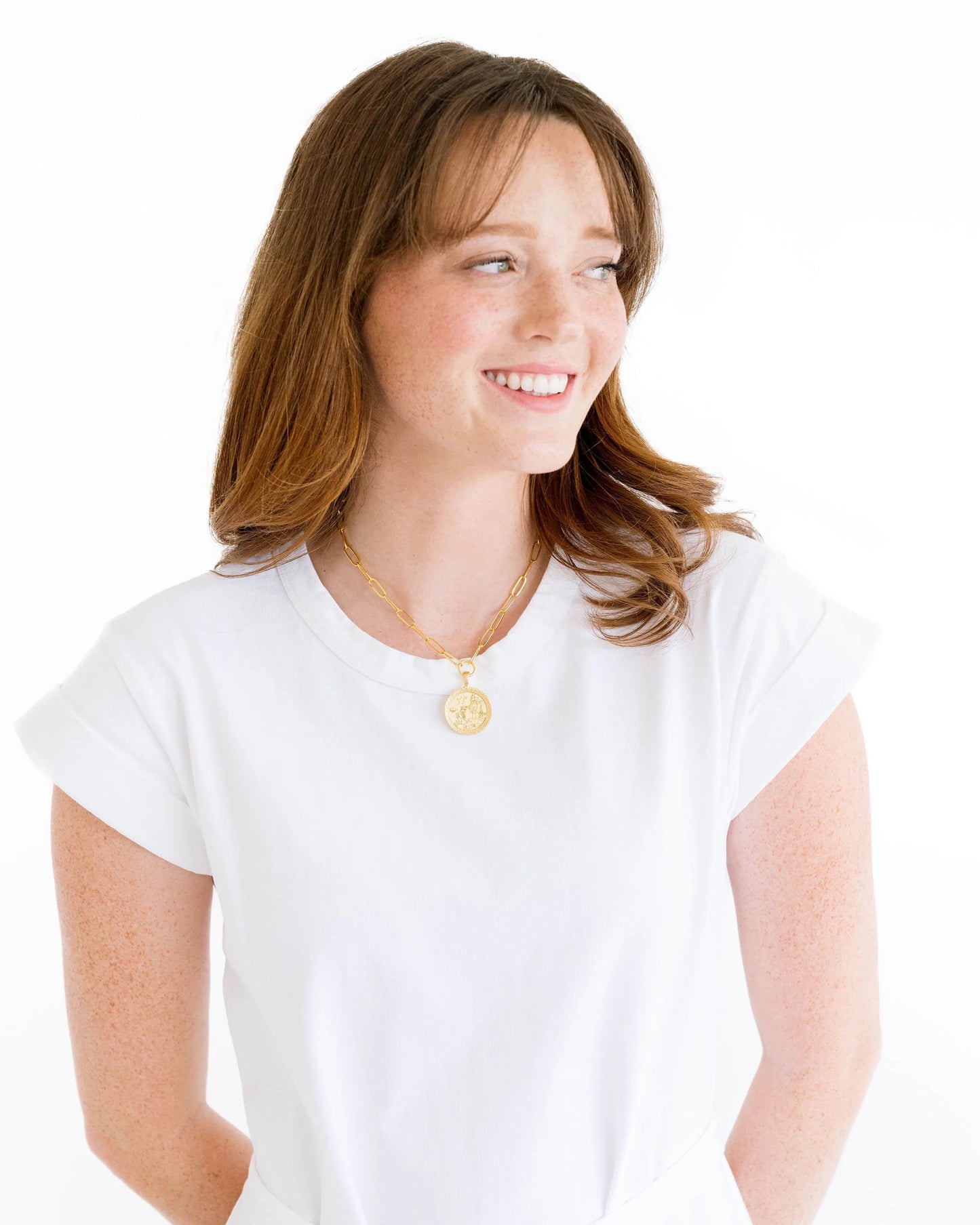 Susan Shaw - Necklace - Blue Willow Paperclip