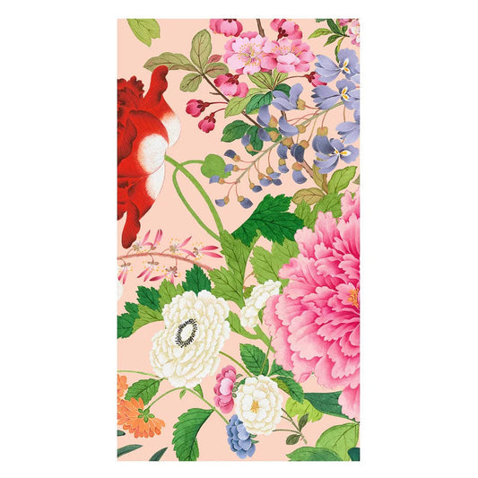 Caspari - Guest Towel Napkin - A Profusion Of Flowers 2 - Shell Pink - Findlay Rowe Designs