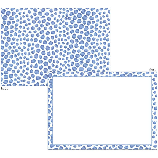 Caspari - Correspondence Cards - Just Spots Blue - Findlay Rowe Designs