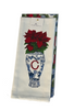 Hand Towels - Poinsettia Chinoiserie Vase - Initial