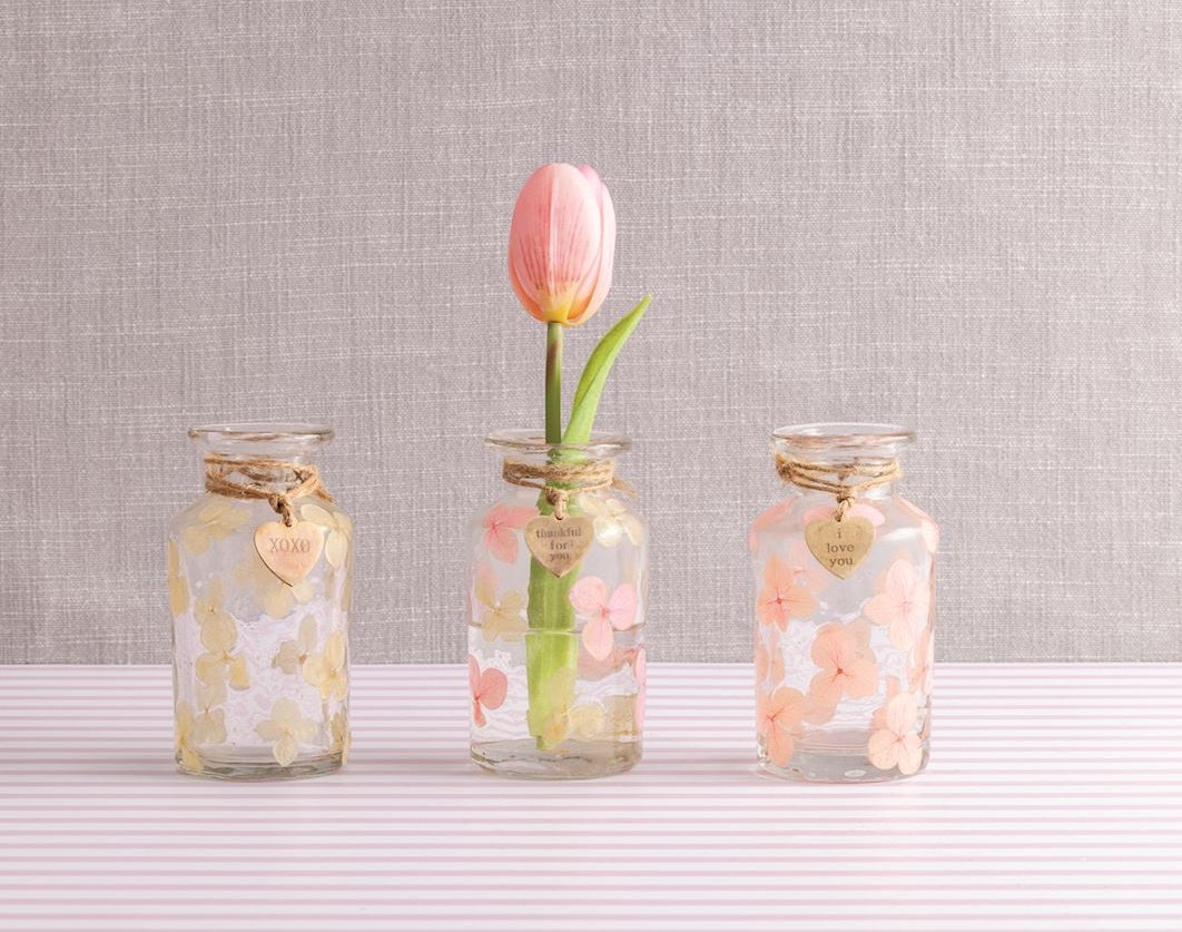 Mud Pie - Vase -  Pressed Flower - Findlay Rowe Designs