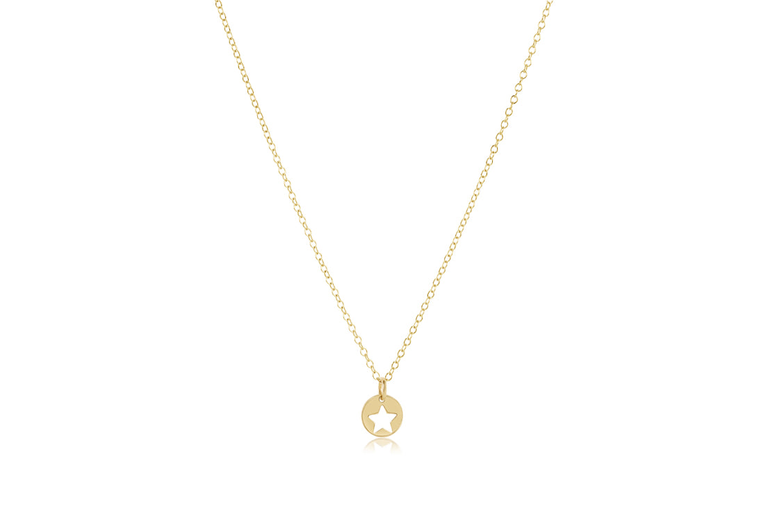 Enewton - 16" Necklace Gold - Star Small Gold Disc - Findlay Rowe Designs