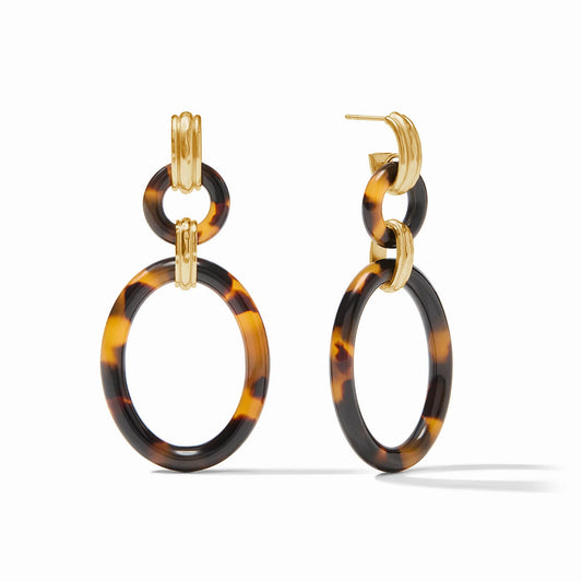 Julie Vos - Madison Link Earring - Tortoiseshell - Findlay Rowe Designs