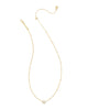 Kendra Scott -Mini Elisa Gold Satellite Short Pendant Necklace in Ivory Mother-of-Pearl