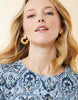 Spartina - Earrings - Flat Hoop Earrings 30mm Gold - Findlay Rowe Designs
