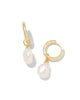Kendra Scott - Earrings - Willa Gold Pearl Huggie - Freshwater Cultured Pearl - Findlay Rowe Designs