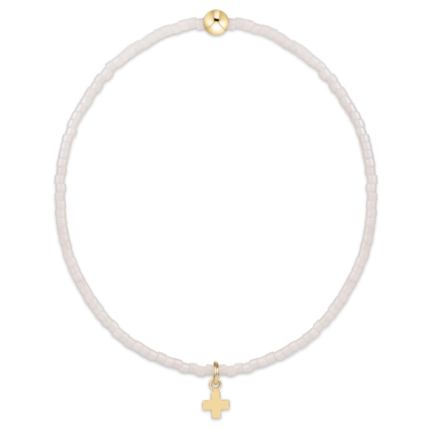 Enewton - Hope Classic Milkshake Bracelet - Signature Cross Small Gold Charm