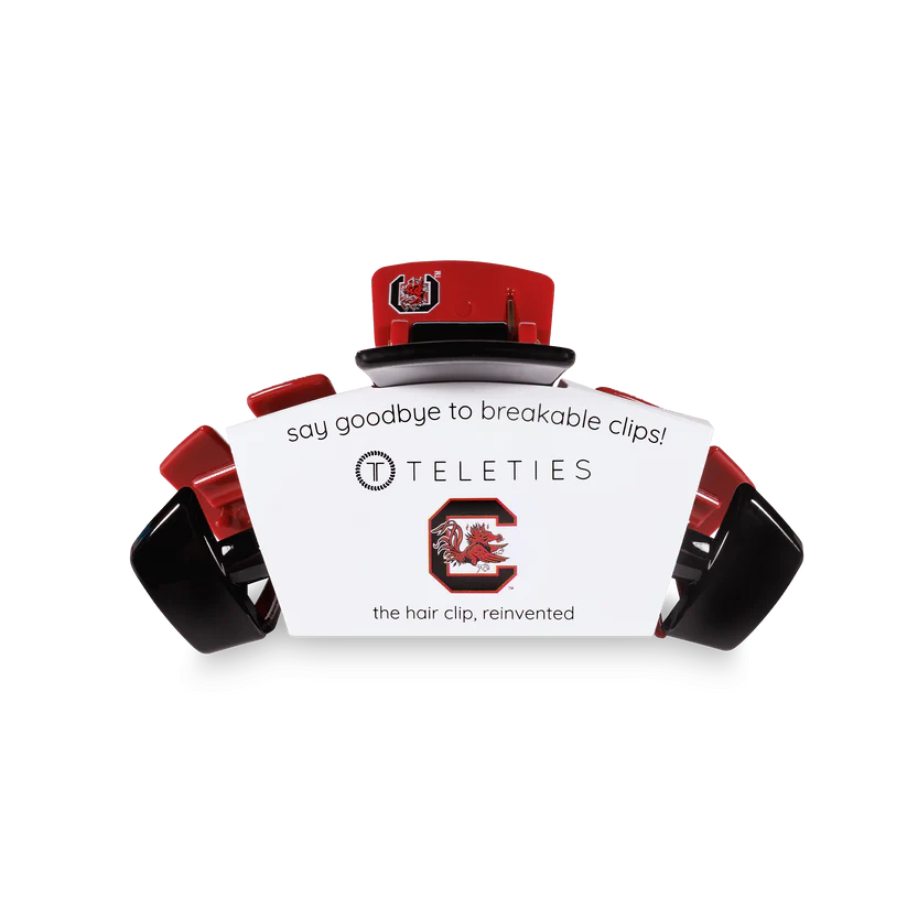 Teleties - Classic Hair Clip - University of South Carolina - Medium - Findlay Rowe Designs