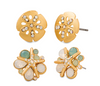 Spartina- Set of 2 Sea Stud Earrings Set Sand Dollar/Starfish