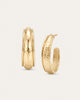 Natalie Wood - Earrings - Reflection Hoop - Gold - Findlay Rowe Designs