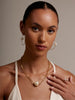 Necklace - Pearl Charm Link Collar