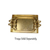 Metal Trays with Bow Handles - Gilded Gold - Findlay Rowe Designs