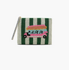 America and Beyond - Beaded Zip Top Clutch - Golf Getaway