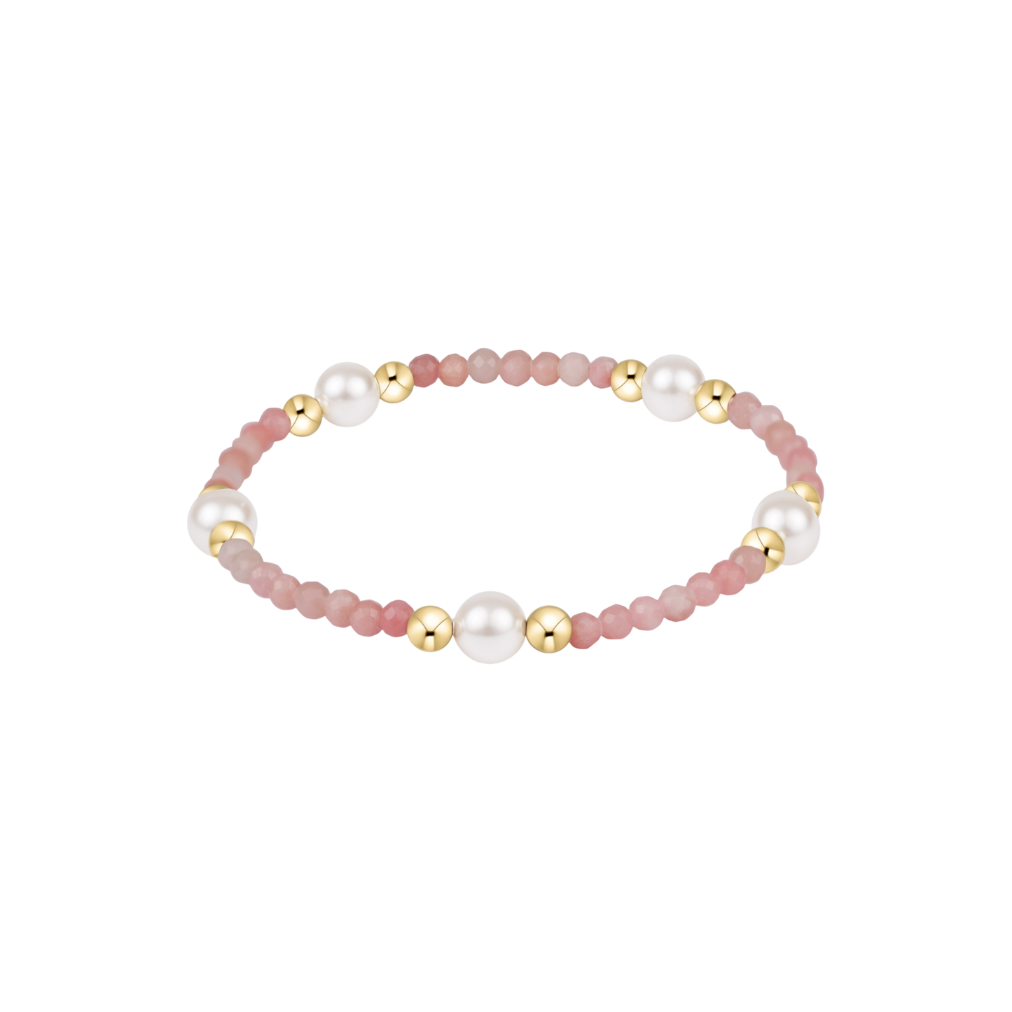 Enewton - Extends Purpose Pearl 4mm Gem Bracelet -  Pink Opal - Findlay Rowe Designs