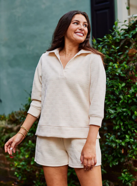 トップス Lindsay logo tops andmary ivory Lindsay Ivory Top and Shorts Set – Southern Soule Designs