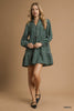 Umgee - Dress - Retro Geo Print Tiered Tunic - Green - Findlay Rowe Designs