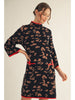 Dress - Leopard Sweater Red Trim - Findlay Rowe Designs