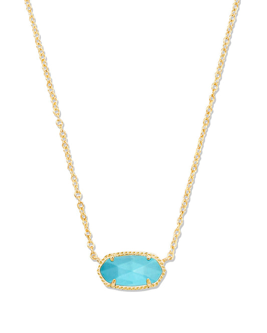 Kendra Scott - Elisa Short Pendant Necklace -  Turquoise Magnesite  f - Findlay Rowe Designs