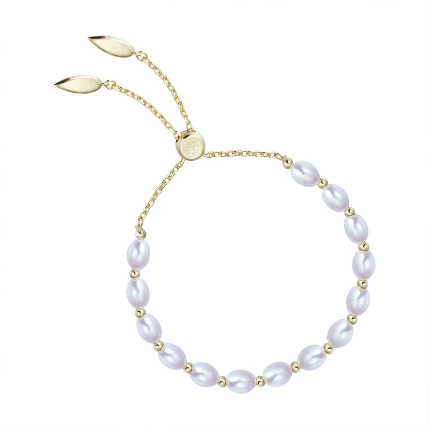 Natalie Wood - Pearl Layering Bracelet in Gold - Findlay Rowe Designs