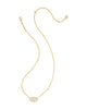 Kendra Scott - Necklace -   Elisa Short Pendant - Tiger Striped - Gold Natural Mother Of Pearl - Findlay Rowe Designs
