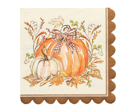 Sophistiplate - Cocktail Napkins - Turkey & Gourds