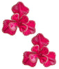 Lisi Lerch - Earrings - Kaia Raffia Flower - Hot Pink - Findlay Rowe Designs